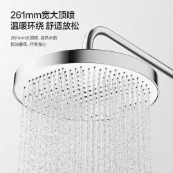 Panasonic 智能恒温花洒套装E8 全铜水路家用卫生间琴键置物淋浴器 4功能琴键+精铜主体
