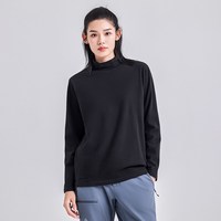 拓路者 秋冬新款宽松抓绒衣女户外加绒卫衣半高领打底衫摇粒绒内搭