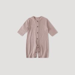 巴厘小猪 新生婴儿衣服夏季薄款长袖空调服睡衣夏天哈衣莫代尔棉宝宝连体衣