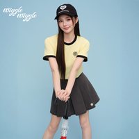 wiggle wiggle 女士时尚休闲撞色短袖T恤 WGRAG24005