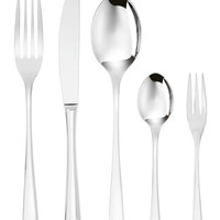Sambonet Taste 52553-G6 不锈钢餐具套装 18/10,适合12人,30件:6把叉子,6把勺子,6把刀,6把茶匙,6把甜点叉,可用洗碗机清洗