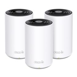 TP-Link 普联 WiFi6E三频网状路由器 AXE5400 覆盖7200平方英尺 6GHz频段 AI智能组网 3件套