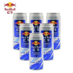 红牛 牛磺酸强化型功能饮料250ml*6罐熬夜加班提神抗疲劳