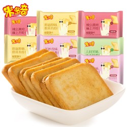 米多奇 烤馍片馍丁馒头片粗粮饼干代餐办公室休闲零食小吃早餐整箱