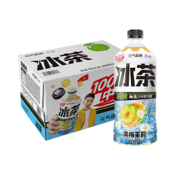 元气森林 冰茶 减糖茶饮料 900ml*12瓶 青梅茉莉
