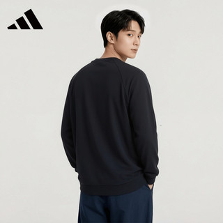 阿迪达斯 运动卫衣 黑色 3XL 套头衫