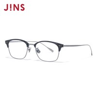 JINS 1.60轻量半框近视眼镜商务男女可加配防蓝光镜片合金镜架