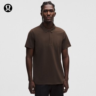 lululemon Luxtreme 男士前拉链休闲Polo衫短袖