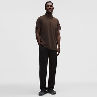 lululemon Luxtreme 男士前拉链休闲Polo衫短袖