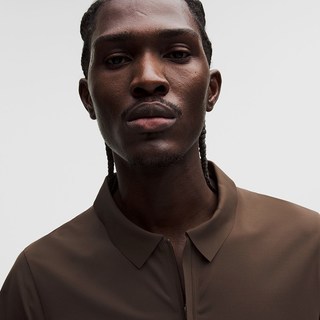 lululemon Luxtreme 男士前拉链休闲Polo衫短袖
