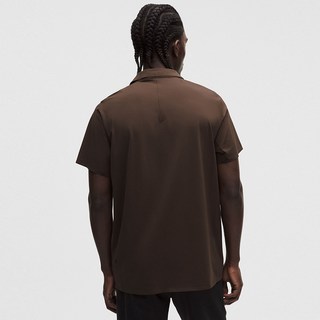 lululemon Luxtreme 男士前拉链休闲Polo衫短袖