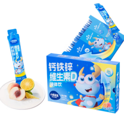 小鹿蓝蓝 钙铁锌维生素D液体饮料水饮  15ml*21袋