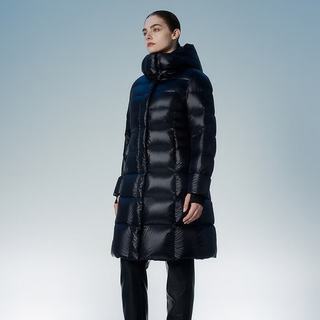 坦博尔 TBF550790D 高充绒量鹅绒 极光黑 XS(155) 女士羽绒服