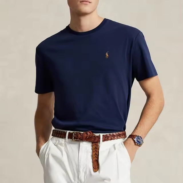 限新用户：RALPH LAUREN 男士Custom Slim Fit Soft Cotton 柔软棉质T恤 多色可选