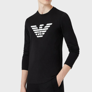 EMPORIO ARMANI 男款透气休闲春季长袖T恤轻薄打底衫