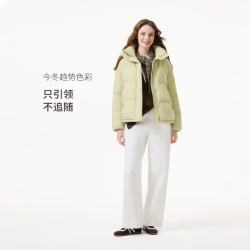 坦博尔 680+高蓬186g充绒15D时尚羽绒服女TB5530362D