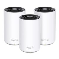 普联 Deco XE75 AXE5400三频WiFi6E路由器 3只装 黑白