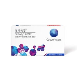 库博 佰视明 月抛透明隐形眼镜 6片 650度