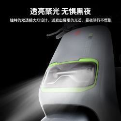 台铃 1200W高速电机 72V23Ah铅酸电池 卡其白 电动摩托车