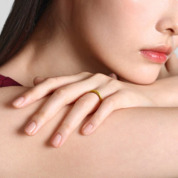周生生 足金织纹黄金戒指 09圈 2.88克 96524R