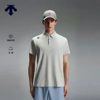 迪桑特 TRAINING系列 男士POLO衫 TRICOT凉感防晒 UPF50+