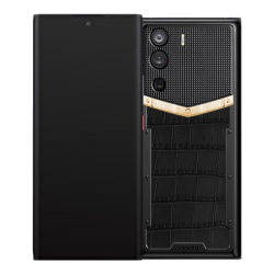 VERTU METAVERTU 双曲屏AI智能体 玄铁黑黄金V标 18GB 1TB 5G手机