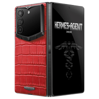 VERTU ALPHAFOLD AI智能体 赤焰红鳄鱼皮 16GB+1TB 折叠屏手机