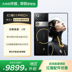 努比亚 红魔11 Pro+ 风冷水冷手机 第五代 骁龙 8 至尊版 7500mAh 红魔游戏电竞手机 臻金