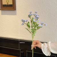 仿真奶油小雏菊餐桌绿植干花摆件造景假花艺绢花洋甘菊花卉仿生花