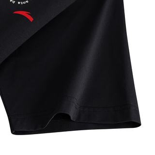 安踏 速干透气 基础黑 2XL 男士运动T恤