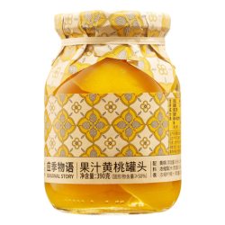 应季物语 果汁荔枝罐头增城荔枝水果罐头即食黄桃罐头