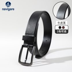 navigare 意大利小帆船皮带男士真皮针扣腰带商务牛皮裤带