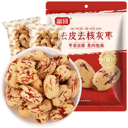 富昌 去皮去核灰枣 500g 新疆无核灰枣脱皮红枣果干零食辅食独立小包装