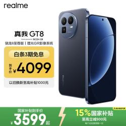 真我 手机OPPO 真我GT8  骁龙8至尊版 16+1TB蓝