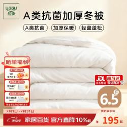 然牌 冬季纤维被子 A类抗菌加厚酒店被芯 冬被6.5斤 单人150*200cm