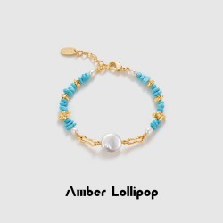 安铂洛利 绿松石手链 巴洛克珍珠 AFA44SL10
