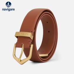 navigare 意大利小帆船女士光面皮带针扣腰带