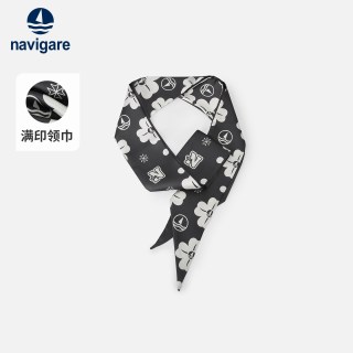 navigare 意大利小帆船印花装饰丝巾男女百搭三角巾