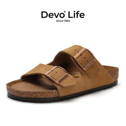 Devo Life Devo/的沃软木鞋男女同款休闲时尚情侣凉拖26625