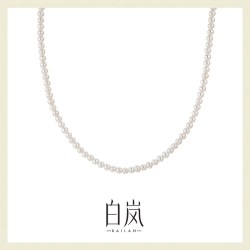 白岚淡水圆形珍珠项链女轻奢气质轻奢小众baby珠秋冬毛衣链XL2816