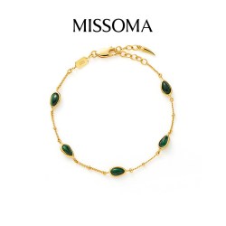 MISSOMA 熔岩宝石孔雀石幸运守护手链小众设计轻奢高级感配饰手饰