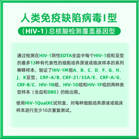 阿里健康 HIV-1艾滋总核酸检测干血斑DNA+RNA双检7天窗口