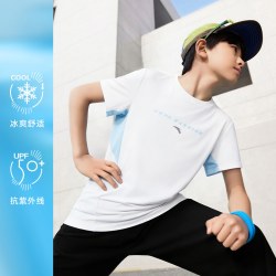 安踏 儿童速干凉感短袖T恤