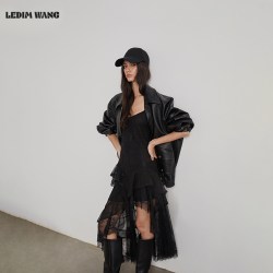 女士蕾丝吊带连衣裙 LW256099