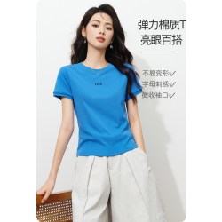 晚白 女士T恤 26032013