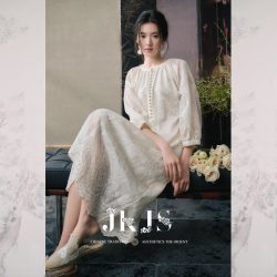 JK&JS 花深里 女士新中式连衣裙 JKM5032248