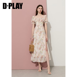 D·PLAY DPLAY 德帕拉 法式茶歇系列 女士印花连衣裙 DB6266026