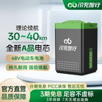 百亿补贴：闪充智行 电动车锂电池 48v20ah