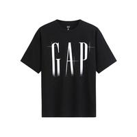 Gap 866354 纯棉渐变印花 黑色 XS 男士T恤