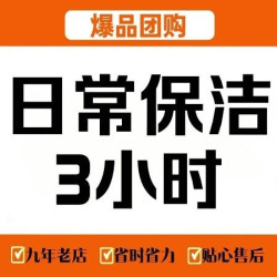 春晖到家·钟点工·保姆·育儿嫂 日常保洁3小时｜家政保洁上门除尘（极速上门）